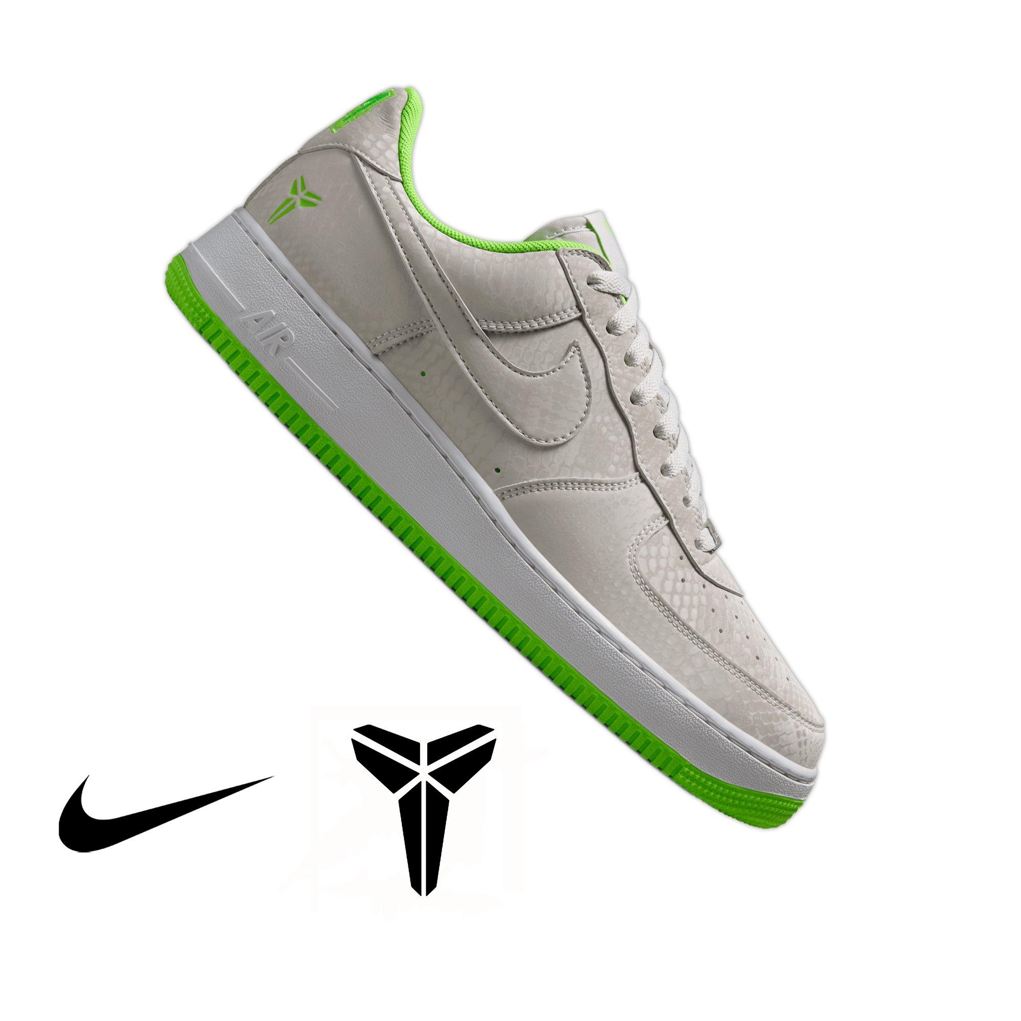 Nike Kobe Air Force 1 Low "Electric Green" Men's Shoe - VAST GREY/ELECTRIC GREEN/WHITE